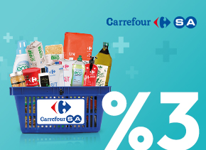 AdaletKart’ınıza CarrefourSA Harcamalarında %3 Nakit İade!