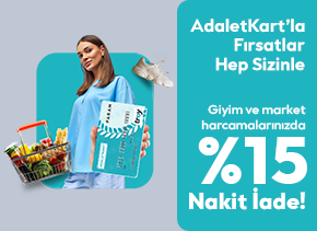 AdaletKart’tan Seçili Markalarda %15 Nakit İade!